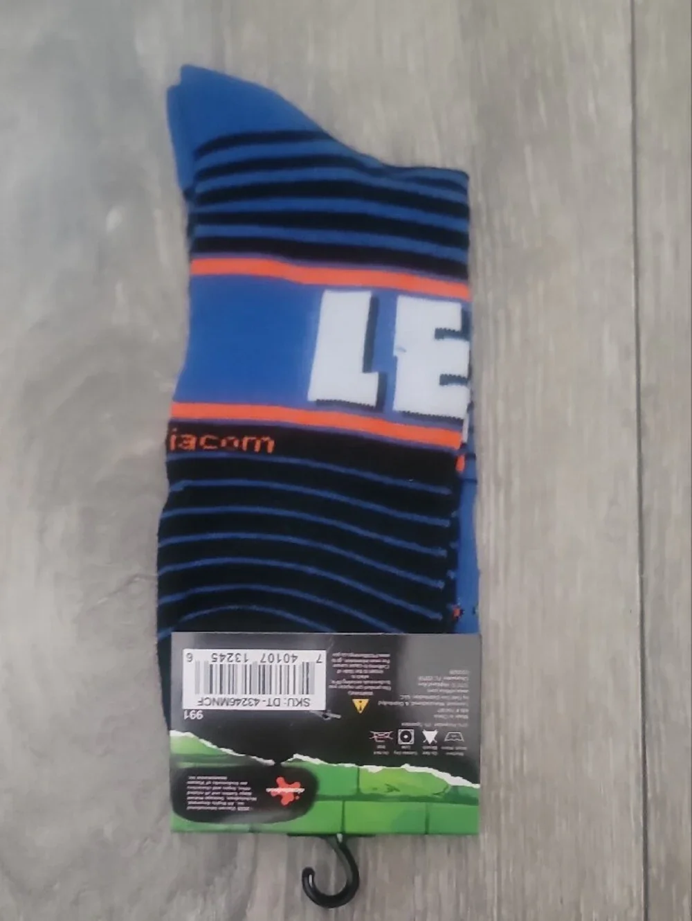 Teenage Mutant Ninja Turtles TMNT Blue Leonardo Casual Crew Socks